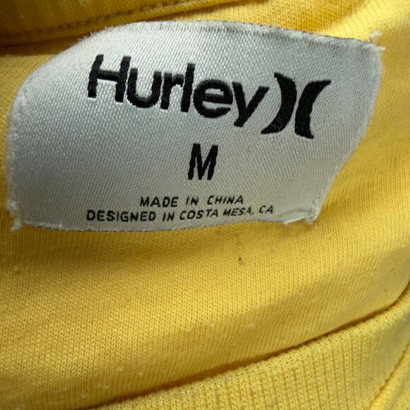 HURLEY Cruise Control Light Long Sleeve Tee Burnout Yellow Surf Women's M Y2K - Picture 5 of 7